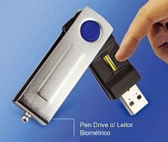 PEN DRIVE LEITOR BIOMTRICO